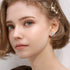HAIAISO 6 Pairs Clip On Earrings Cubic Zirconia Pearl Knot Twist Clip On Earrings Non Pierced for Women Clip Earrings Set...