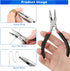 Small Needle Nose Pliers Set 5 Inch Long Nose Pliers with Comfort Grip, Premium Mini Jewelry Needlenose Pliers Rust-Proof for Jewelry Making, Hand...