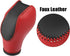 X AUTOHAUX 1set Car Faux Leather Gear Shift Knob Cover for Ford Focus Escape Fusion Fiesta Transit Van Black Red...