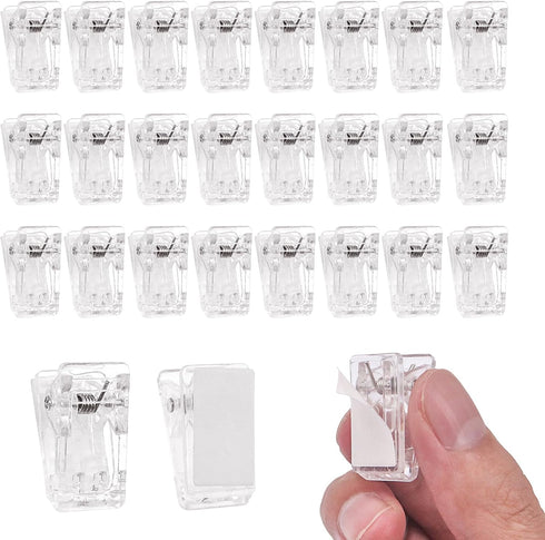 Adhesive Clips, Self Adhesive Clips, Self Adhesive Wall Clips, Self Adhesive Clips are Durable, Self-Adhesive Clips for Posters, Photos, Tapestrie...
