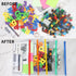 EOOUT 32pcs Poly Zip Envelope, Reusable Envelopes, Pencil Case Bulk, Bill Bag, 9'' x 4.7'', A6 Size, 10 Colors, for Cash School and Office Supplie...