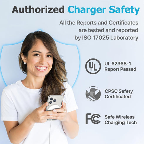 Magnetic Wireless Charger,MagEase 15W Wireless Charger mag~Safe Compatible with iPhone 15/14/13/12, AirPods 3/2/Pro/Pro2 and Samsung S24 Ultra, 5 ...