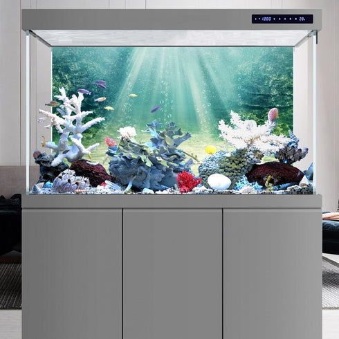 AWERT 30x18 inches Aquarium Background Aquatic Plant Bubble Underwater Ocean Floor Fish Tank Background Polyester Background...