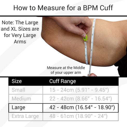 Blood Pressure Cuff Replacement - Compatible with Omron Series 5 & Most BP Monitors - Universal Cuff for Adults, Seniors & Elderly (Large)...