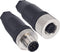 M12 5 Pin Male & Female Socket Panel Aviation Wire Connector,12mm Industrial Circular Connector, Outdoor Waterproof IP67...