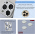 2 Pack Camera Lens Protector Compatible for iPhone 13 Pro/Max, Aluminum Alloy Metal & 9H Tempered Glass Camera Cover Shock/Water-Proof,Shatter/Scr...