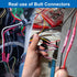 smseace 150Pcs Wire Butt Connectors 22-10AWG Heat Shrink Butt Connectors with Insulated Butt Connectors Insulated&Waterproof Butt Connectors for W...