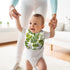 Zainpe 6Pcs Snap Muslin Cotton Bibs for Baby Lemon Flamingo Leaf Pineapple Bib with 6 Absorbent & Soft Layers Machine Washable Adjustable Burp Clo...