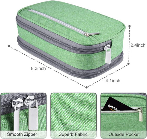 YONZONE Big Pencil Case Large Capacity Pencil Bag Pouch Pencil Pen Case Holder Marker with 3 Compartments for Office Desk Supplies Organizer Stora...
