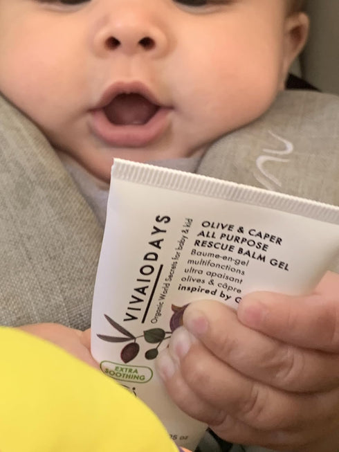 Olive & Caper All Purpose EXTRA Soothing Rescue Balm Gel for Dry, Irritated & Sensitive Baby & Adult Skin....