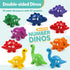 Matching Number Counting Dinosaur Toys with Double-Sided 1 2 3 Number Preschool Learning Sensory Sorting Educational Montessori Toy Sets for Kids ...