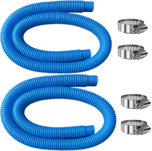 Pool Hoses Pool Pump Replacement Hose, 1.25 x 59 inch Above Ground Pool Hoses Tubes Compatible with Intex Filter Pump 607, 603, 637, 2 Pack Hose 4...