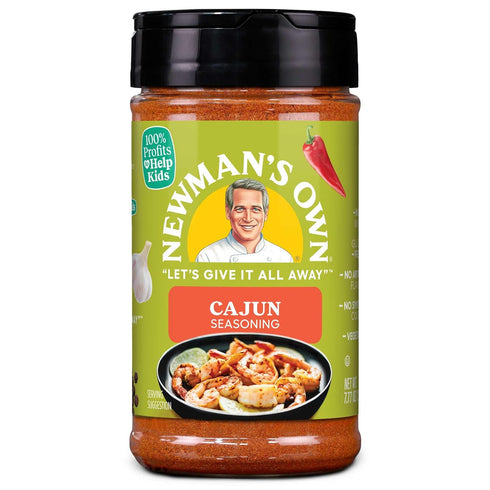 Newman's Own Cajun Seasoning; Perfect Spices for Cooking Hot Wings, Crawfish Boil and to add a kick to your dishes; No MSG, Gluten Free; Kosher; 7...