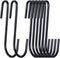 30 Pack 3 inch Heavy Duty S Hooks Black Pan Pot Holder Rack Hooks S Shaped Hanging Hooks Hangers for Kitchenware Spoons Pans Pots Utensils Clothes...