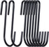 30 Pack 3 inch Heavy Duty S Hooks Black Pan Pot Holder Rack Hooks S Shaped Hanging Hooks Hangers for Kitchenware Spoons Pans Pots Utensils Clothes...