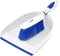 Dustpan and Brush Set, Hand Broom with Ergonomic Grip Handle - Rubber Edge for Easy Dirt Pickup, Durable Material - Blue Hand Brush by Superio...