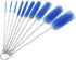 CiaraQ Bottle Cleaning Brushes, 8 Inch Nylon Tube Brush Set, Cleaner for Narrow Neck Bottles Cups with Hook, Set of 10pcs. Navy Blue...