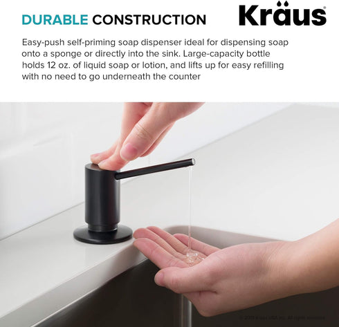 KRAUS Kitchen Soap and Lotion Dispenser in Stainless Steel, KSD-41SS...