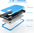 IDweel for iPhone XR Case with Tempered Glass Screen Protector,3 in 1 Shockproof Slim Hybrid Heavy Duty Hard PC Cover Soft Silicone Bumper Full Bo...