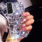Bonitec Compatible with Galaxy S21 Case 3D Glitter Sparkle Bling Case Luxury Shiny Crystal Rhinestone Diamond Bumper Clear Gems Cute Protective Gi...