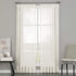 Curtainworks Soho Voile Sheer Pinch Pleat Curtain Panel, 29 by 144", Oyster...