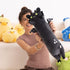 PEACH CAT Long Dragon Cat Plush Pillow Cute Dragon Cat Stuffed Animal for Boys and Girls Black 19.6"...