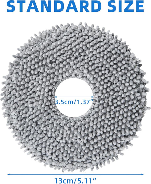 8 Pack Mop Pads Compatible with Roborock Q Revo/Qrevo MaxV Robot Vacuum Cleaner, Spin Cleaning Pads Replacement Accessories Set...