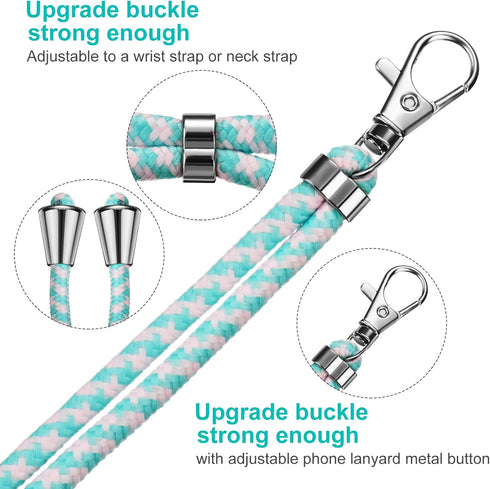 Weewooday 4 Pcs Universal Cell Phone Lanyard Around The Neck Phone Strap Crossbody with Patch for Most Mobile(Bright Color Series)...