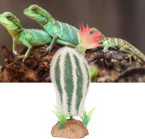 HEEPDD Aquarium Cactus Plant, Artificial Cactus Plant Landscaping Decoration for Fish Tank Reptile Terrarium...