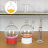 XCD Glass Flask, Single Neck Borosilicate Glass Round Bottom Flask RBF Heavy Wall Lab Boiling Flask with 24/40 Standard Taper Outer Joint, 500 ml...