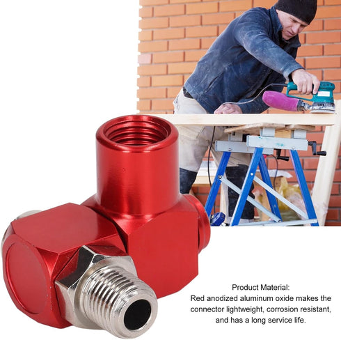 4PCS NPT 360 Degree Swivel Air Hose Connector 1/4in Industrial Air Fittings Pneumatic Tool Adapter Air Hose Joint Coupler...