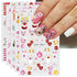 JMEOWIO 10 Sheets Christmas Pink Nail Art Stickers Decals Self-Adhesive Pegatinas Uñas Snowflake Xmas Winter Holiday Cute Elk Nail Supplies Nail A...