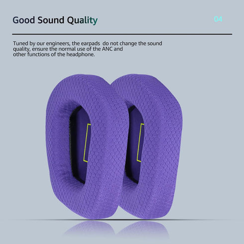 Fabric Replacement Ear Pads for Logitech G733 Gaming Headset, Also Fit Logitech G335 Wireless Headphone, EarPads Accessories with Soft Mesh Fabric...
