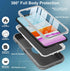 for iPhone 11 Case, with Built in Screen Protector Heavy Duty Drop Protection, Full Body Rugged Shockproof Dust Proof 3- Layer Tough Protective Ph...