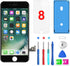 QTlier for iPhone 8 Screen Replacement, LCD Display Touch Screen Digitizer Assembly with Repair Tools+Adhesive Strips+Screen Protector for A1863, ...