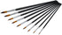 Nylon Paint Brushes Set, Inclined Plane Wooden Long Handle Brush Set Art Artist Professional Painting Supplies for Acrylic Watercolor and Oil Pain...