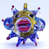 Puffer Miniature Hand Blown Glass Art Figurines Sea Animals Collectible Gift Home Décor (Purple Blue)...