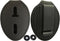 Oval Police Badge Holder Belt Clip - Optional to Use Around The Neck - Black Leather with Badge Polishing Cloth - Perfect Fit USA...