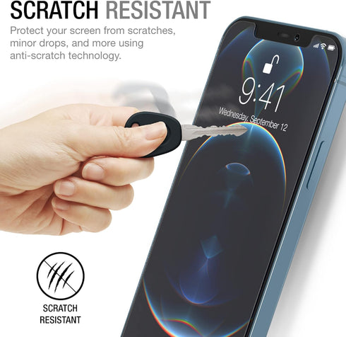 XDesign Glass Screen Protector Designed for iPhone 12/12 Pro 2020 6.1-inch (3-Pack) Tempered Glass, 3 Pack, Slim Fit Series......