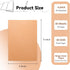4 Pcs Blank Kraft Notebooks, 8.3x5.5 Inches A5 Small Journals Bulk Blank Notebooks 80 GSM Unlined with 60 Pages for Kids Students School Office Tr...