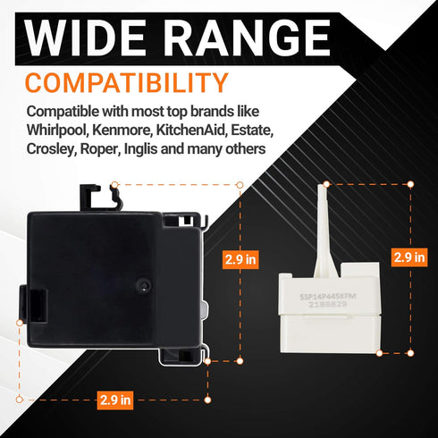 BlueStars 8201786 Compressor Relay Start Device Kit – Refrigerator Start Device, Compressor Relay Start Kit Replacement Part, Replaces 2212194 2188829 2188830 2220475 AP3885081 2216697