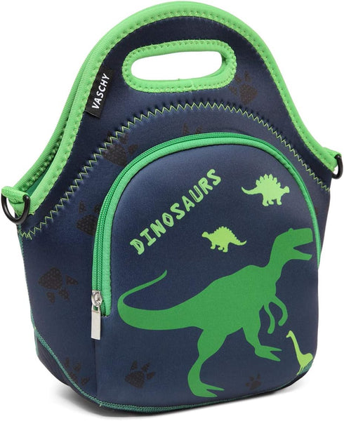 VASCHY Lunch Bag for Kids, Insulated Neoprene Lightweight Lunch Box Bag for Children Boys and Girls School Daycare Kindergarten Dinosaur...
