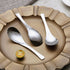 Kyraton Soup Spoons 4 Pieces, Stainless Steel Thick Heavy Weight Table Spoons, Asian Chinese Japanese Spoon Set for Cereal Ramen Dishwasher Safe...