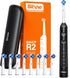 Bitvae R2 Rotating Electric Toothbrush for Adults with 8 Brush Heads, Travel Case, 5 Modes Rechargeable Power Toothbrush with Pressure Sensor, 3 H...