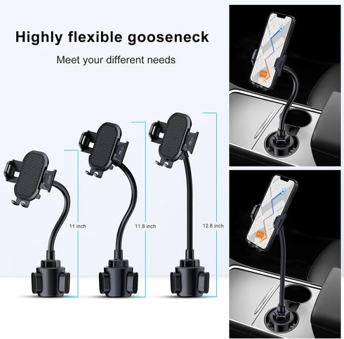 Lopnord Car Phone Holder Mount Cup Holder, Phone Mount for Car Compatible with iPhone 15 14 Pro Max/Samsung Galaxy S24 S23 S22 Ultra, Cell Phone H...