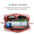 Narwey Small Vegan Leather Makeup Bag for Purse Travel Makeup Pouch Mini Cosmetic Bag for Women (Small, Pink)...