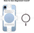 Magnetic Ring for Phone Case 2pack?Universal Magnetic Ring Sticker Support Wireless Charging Magnetic Adapter Ring Compatible with All Phones & Ca...