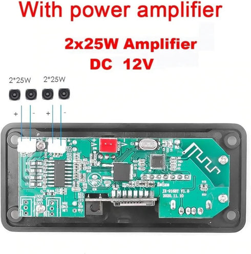 DC 6V?12V Bluetooth Decoder Board,KIMISS Bluetooth 5.0 MP3 Decoder Module ABS Digital Display Decoding Wireless Audio Receiver Module with Remote ...