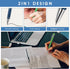 5 Pieces Ballpoint Pen with Stylus Tip, 2 in 1 Stylus Pens Stylish Pen, 0.5 mm Black Ink Retractable Ballpoint Pen, Metal Stylus Pen for Touch Scr...