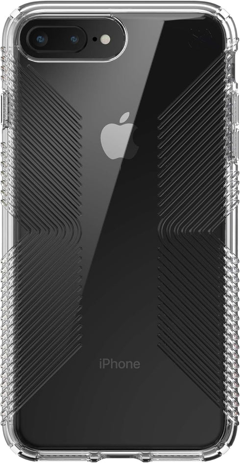 Speck Products Compatible Phone Case for iPhone 8 Plus/iPhone 7 Plus, Presidio Perfect-Clear with Grip Case, Clear/Clear (136230-5085)...